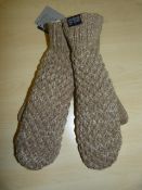 *Women's High Loft Knit Mitten in Clay Size: S