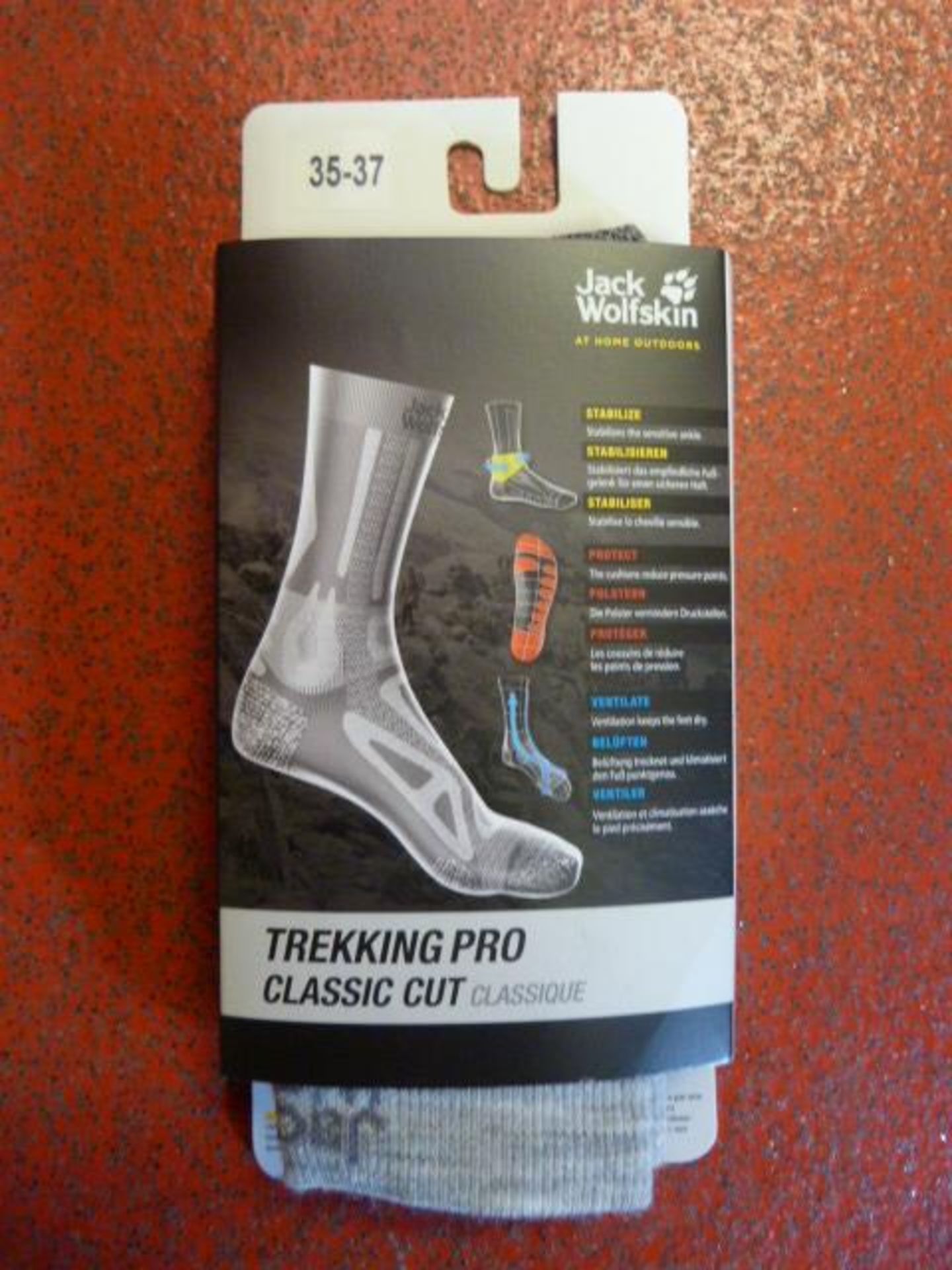 *Trekking Pro Classic Cut Socks in Light Grey Haze