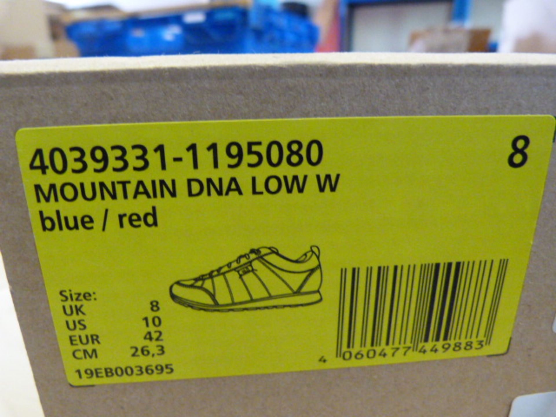 *Mountain DNA Low Boots in Blue/Red Size: 8 - Image 2 of 2