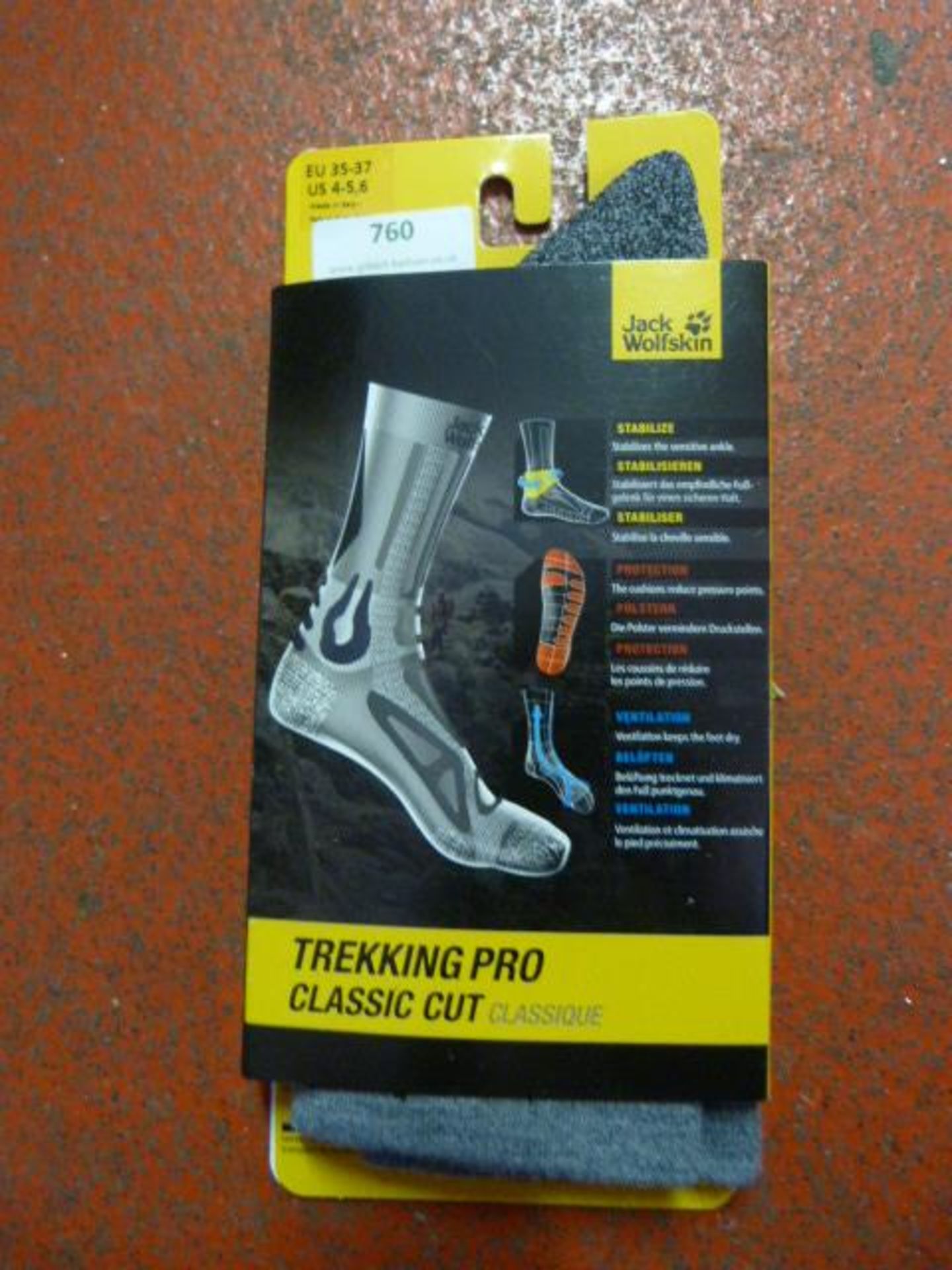 *Trekking Pro Classic Cut Socks in Light Grey Haze