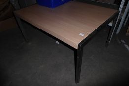 * low level display table 1200x850x600h 2 appliance holes in top