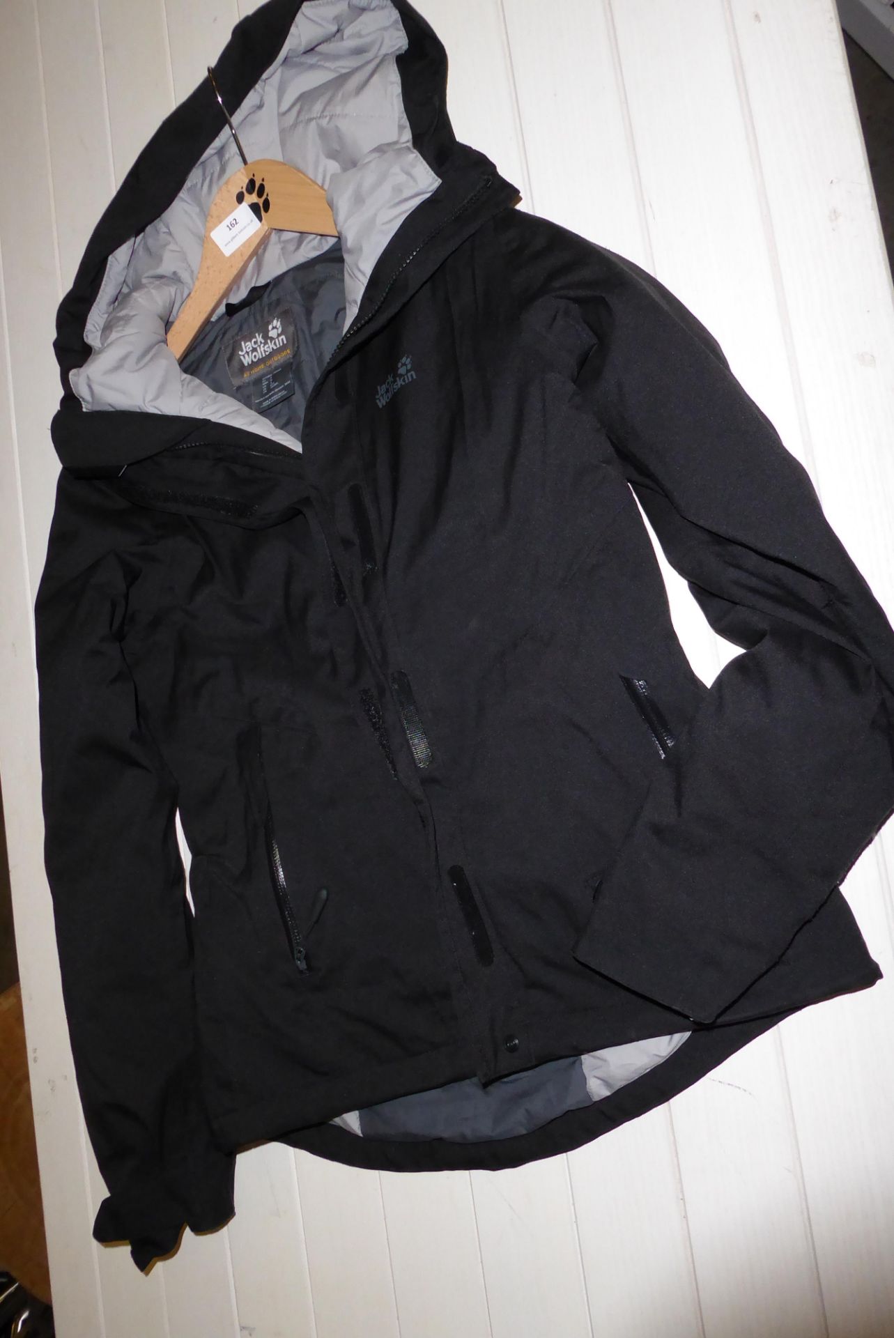 * ladies small jack wolfskin hooded jacket size 10 - returns