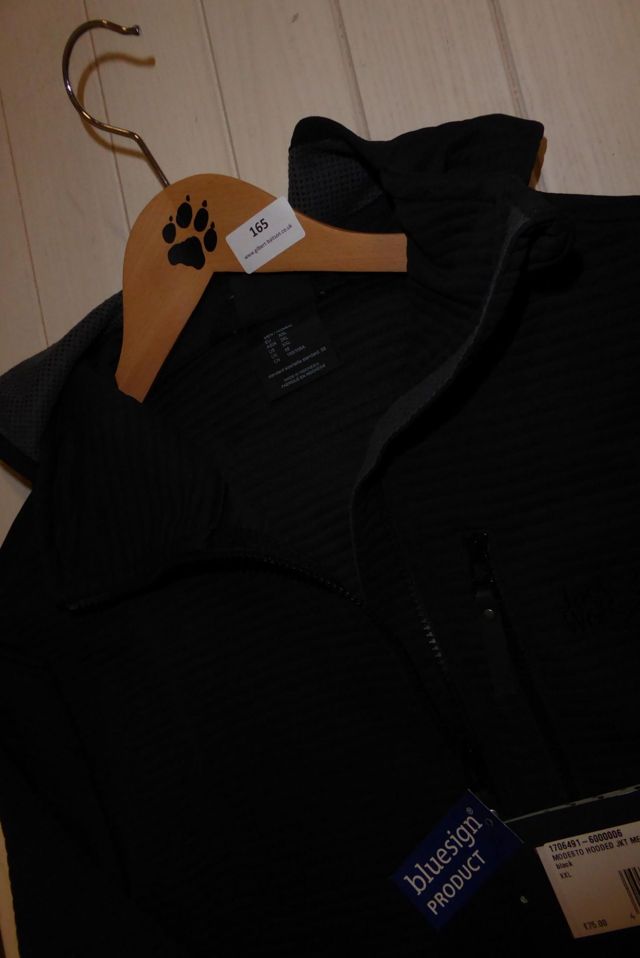 * xxl black hooded jacket rap £75.00 - Image 2 of 2