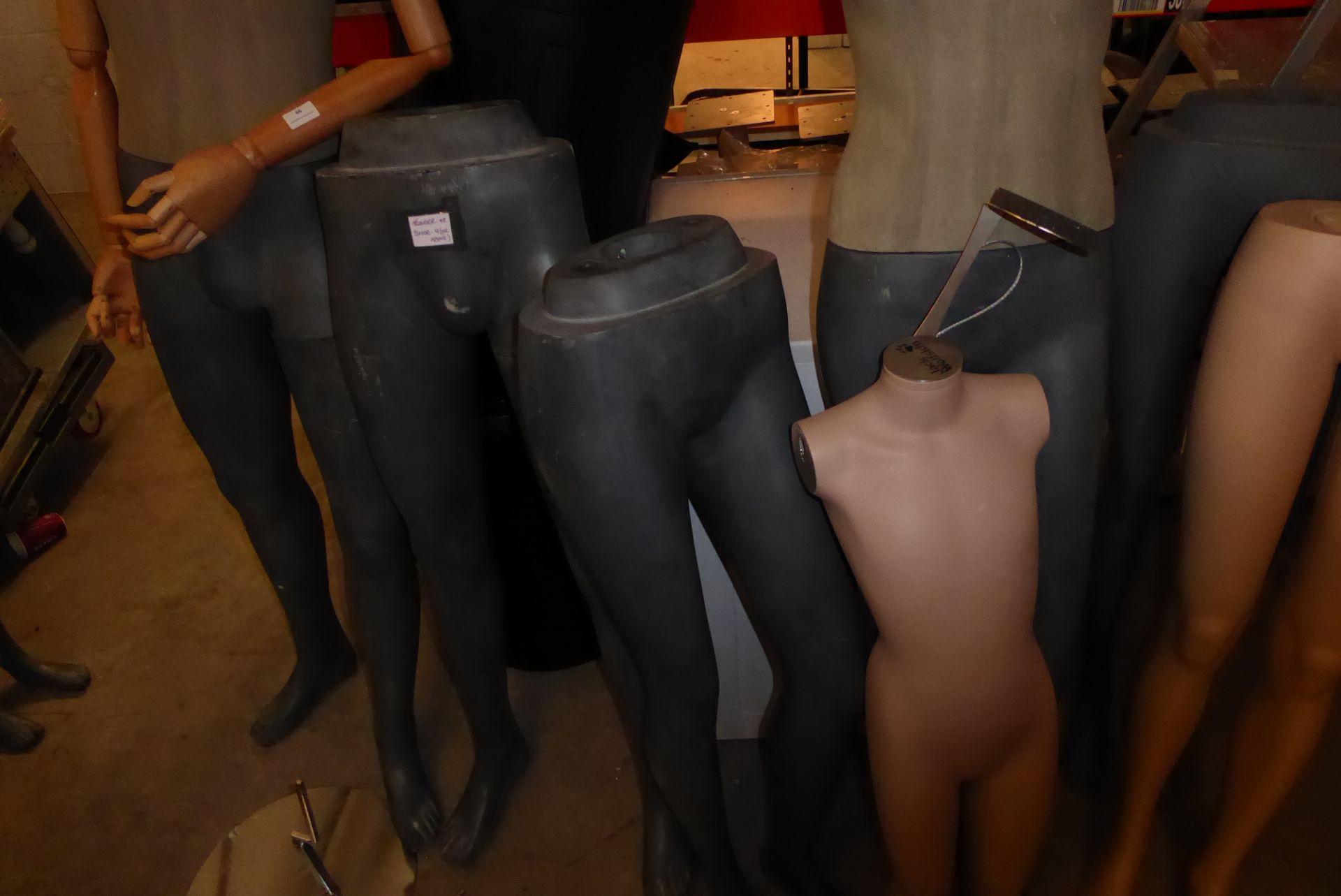 * Mannequin selection; 1x male, 1x child, plus 4 legs, partial female and other parts. - Image 3 of 3