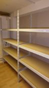 * store room racking - 2 bays - 8 shelves - 2570w x 430d x 1970h