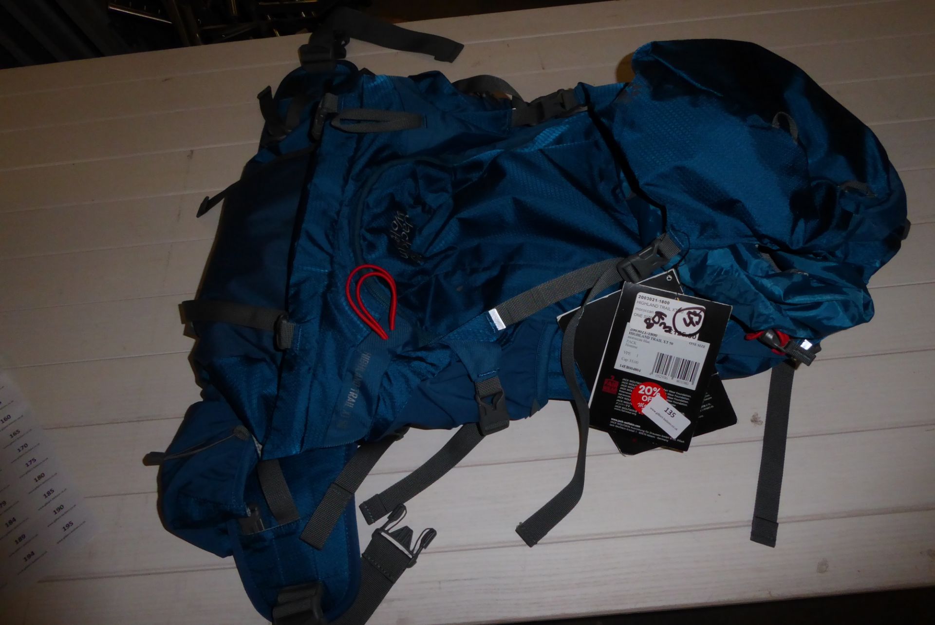 * large jack wolfskin rucksack xt50 new rrp£125.00