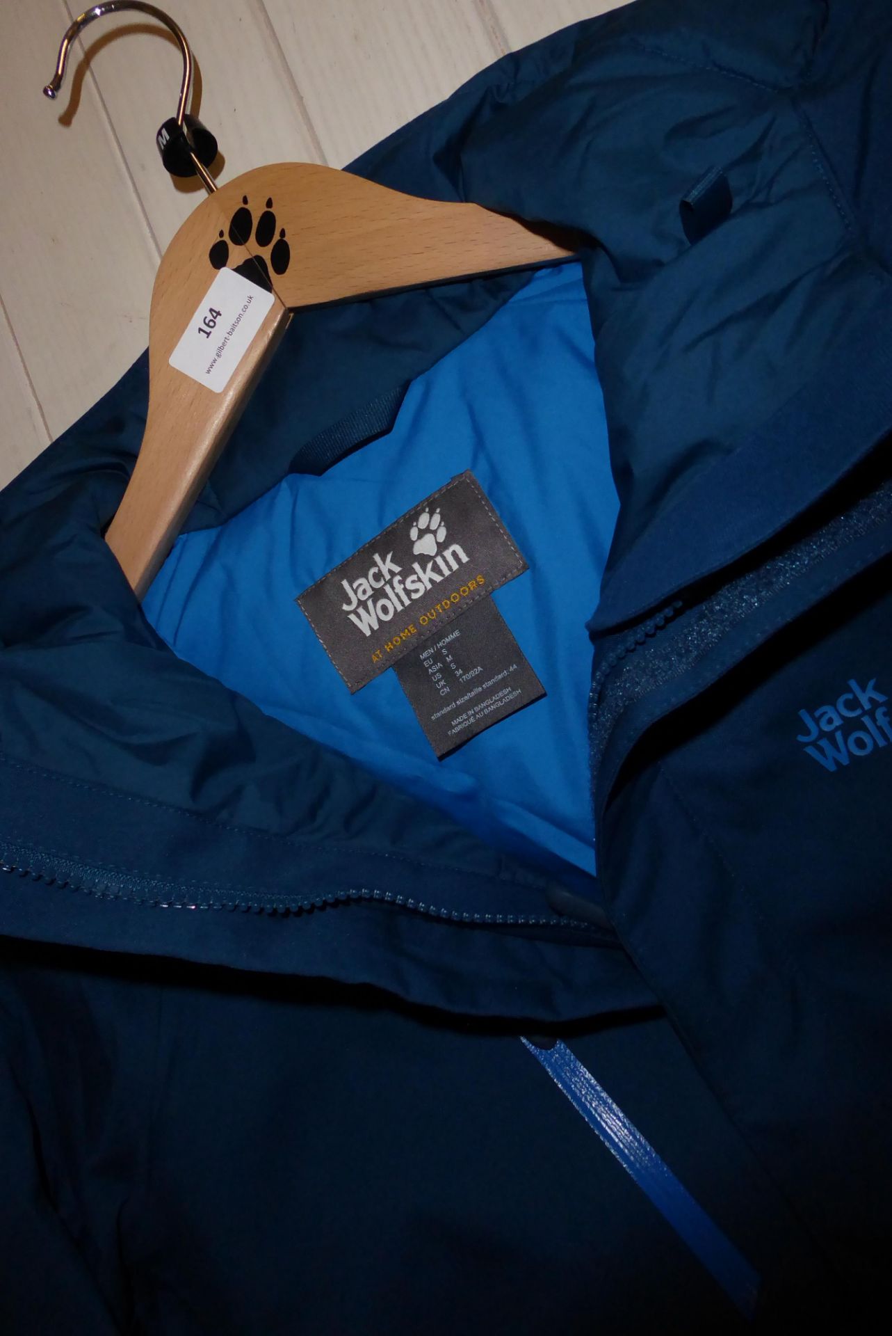 * jack wolfskin teal men's jacket small - returns - Image 2 of 2