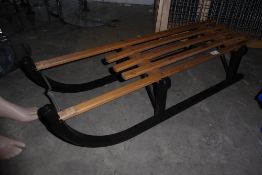 * Original Davos vintage sledge.