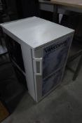 * under counter low level single door domestic fridge. 460w x 600d x 860h