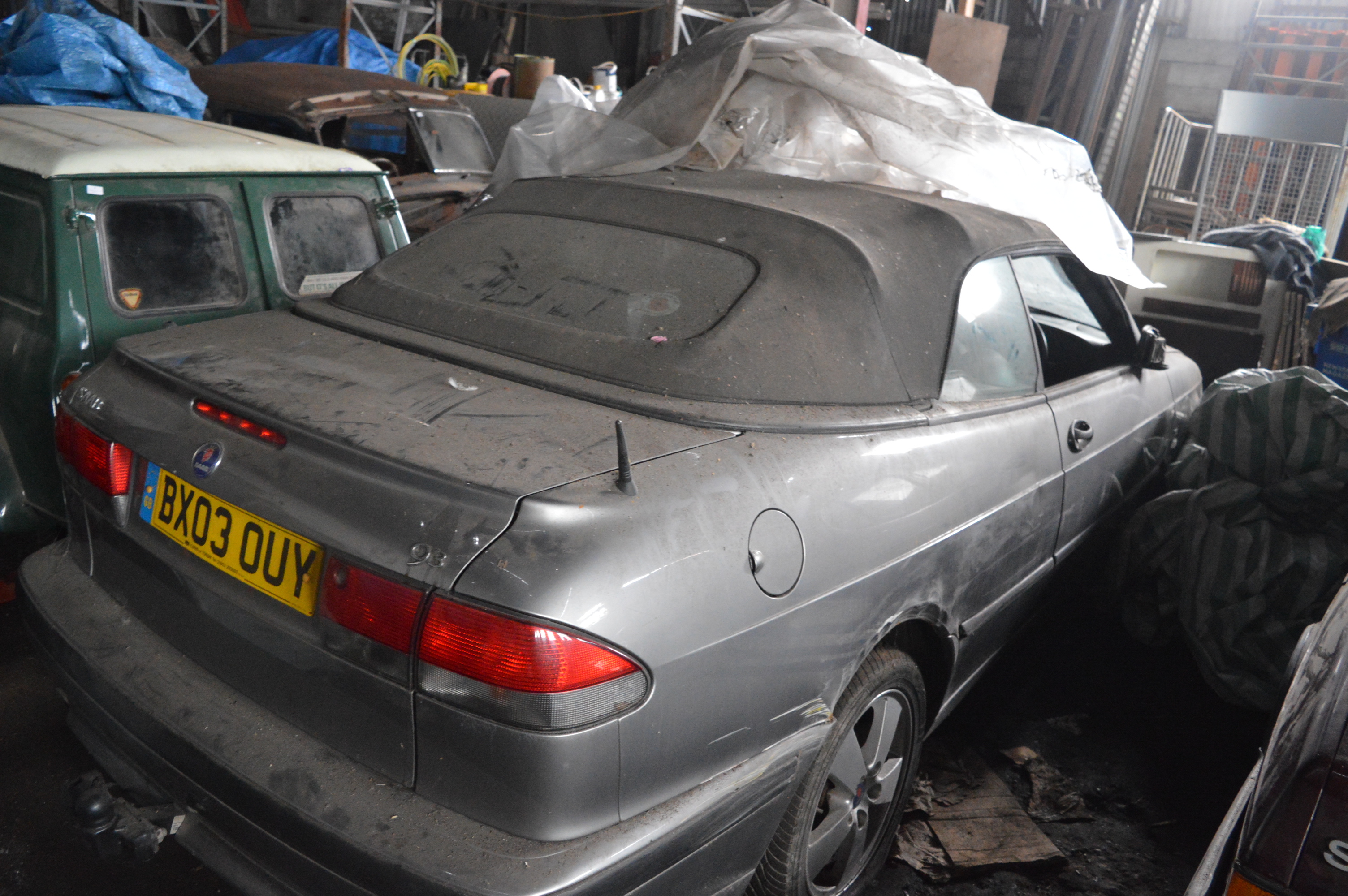 Saab 93 Convertible Mileage Approx 80,000 Full Saab Service History (Slight Offside Scrape on Wing) - Image 2 of 11