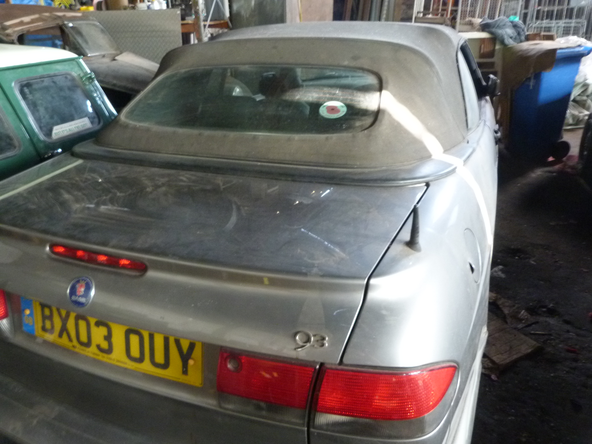 Saab 93 Convertible Mileage Approx 80,000 Full Saab Service History (Slight Offside Scrape on Wing) - Image 10 of 11