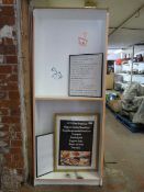 Shelf Unit and Framed Menus