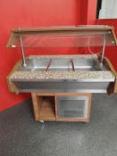 *Self Service Refrigerated Salad Bar with Simulated Granite Top 120x86cm