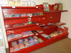 *Two Bays of Red Adjustable Shelving 250x150cm