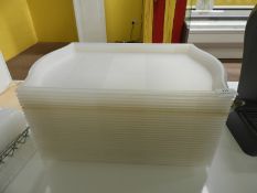 *White Plastic Trays