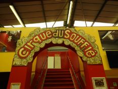 *Cirque Du Soufflé Sign and Two Aluminium Clip Frames