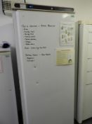 *Polar CD615 Single Door Upright Freezer Containing Frozen Chips, etc.