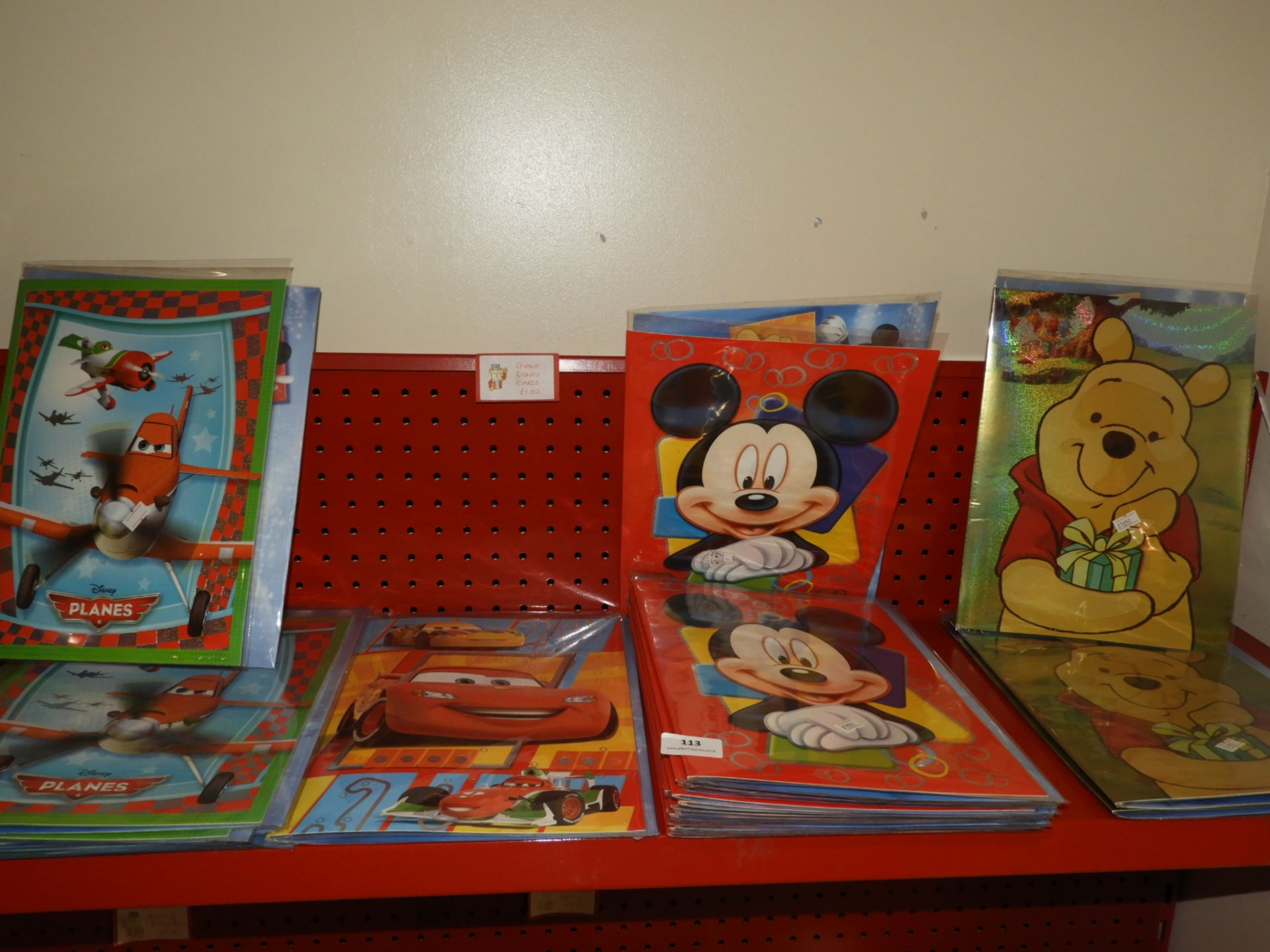 *Quantity of Disney Greeting Cards