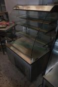 * Counter line chilled patisserie grab and go display unit glass shelves and lightimg 900 x 750 x