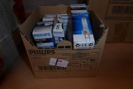 * 10 Philips 150 Watts halogen bulbs