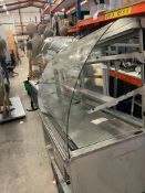 * counterline curved glass patisserie chiller 1200x700x1380h (no end glass as were built into a