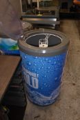 * Cylindrical mobile chilled Impulse drink barrels 550 x 950