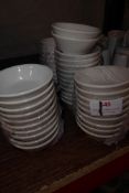 * Approx. 40 small dip bowls white
