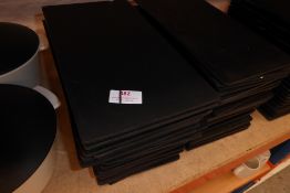 * Approx. 40 black slate effect plates 320 x 170