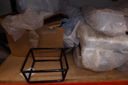 * new boxed black wire stands approx. 20 + , size 180 x 180 x 80