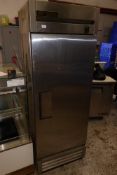 * True upright single door stainless steel freezer 6900 x 630 x 1920