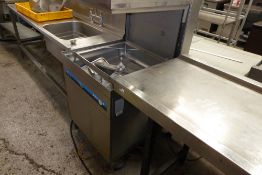 * Ecoab pass through dishwasher with 2 feed tables model Ecotemp 12 overall length 4 meters