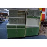 Remploy Vintage Kitchen Unit plus Base Unit and Two Wall Cabinets