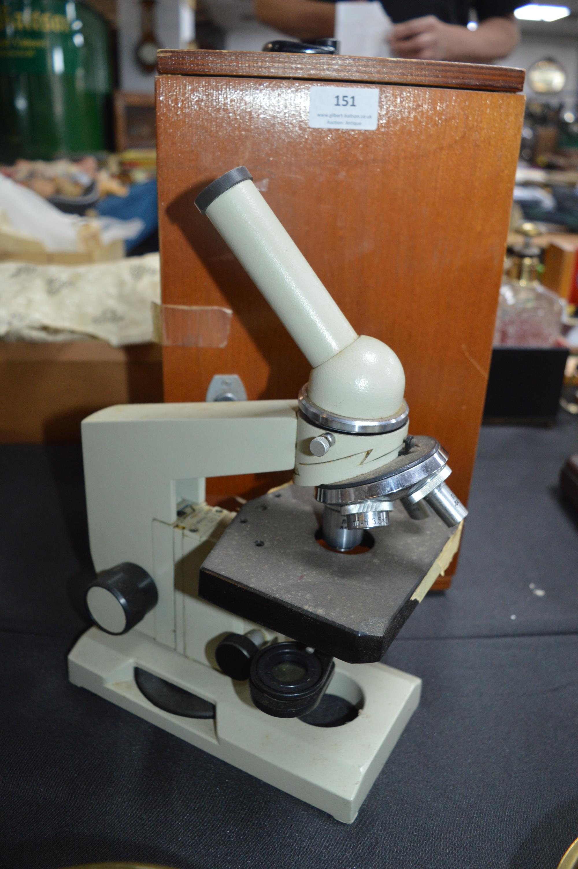 Russian Biolam Microscope with Case