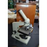 Russian Biolam Microscope with Case
