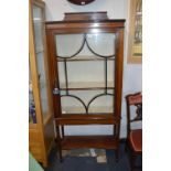 Edwardian Inlaid Glazed Mahogany China Cabinet