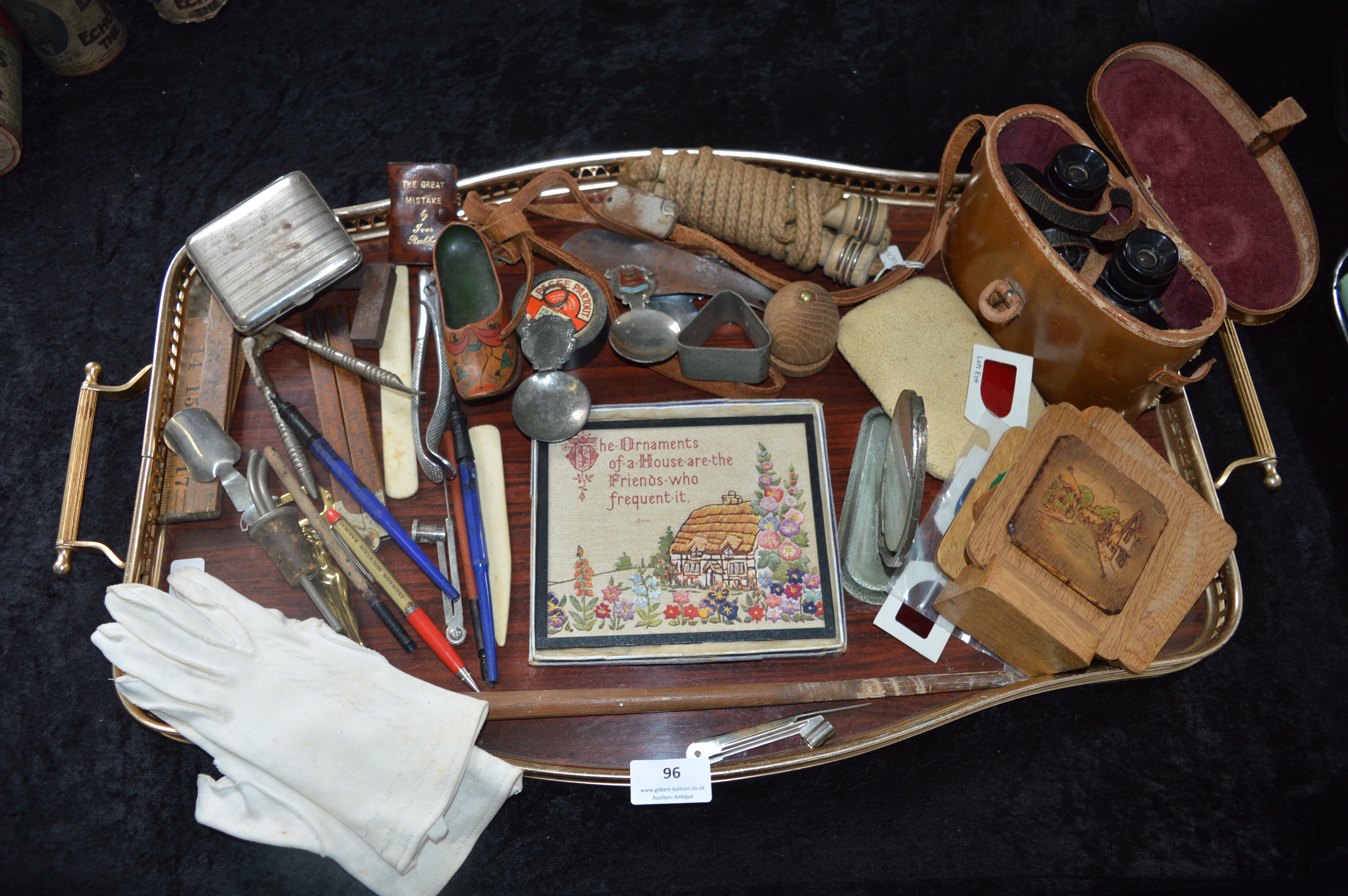 Collectibles Including Binoculars, Novelty Bottle Openers, etc.