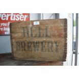 Wooden Hull Brewery Beer Bottle Crate