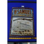 Original Enamel Sign - H. Samuel