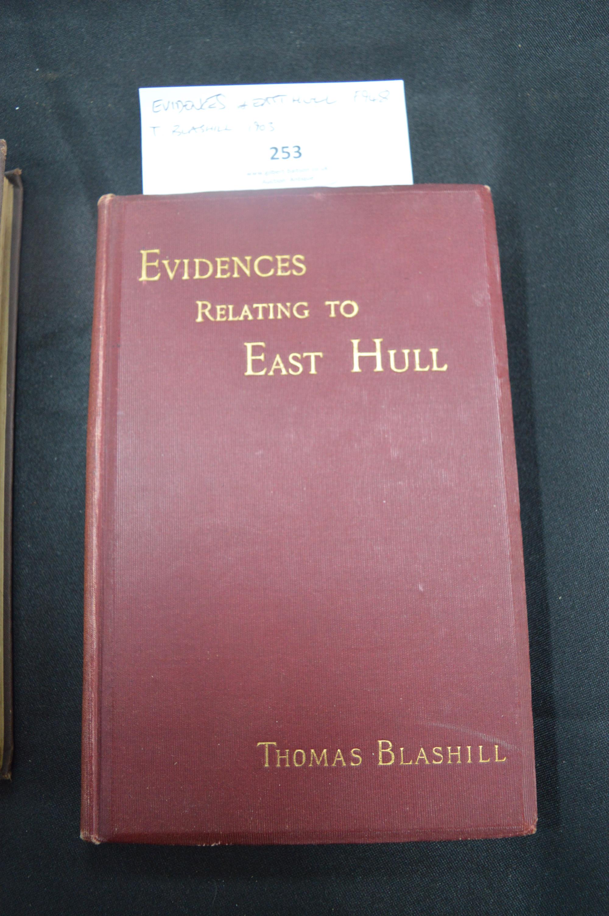 Evidences Relating to East Hull by Thomas Blashill 1903