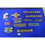 Vintage Lorry Nameplates; Cummins Diesel, Crusader, Mercury, etc.