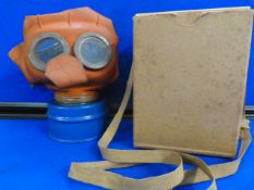 WWII Child's Mickey Mouse Gas Mask with Box