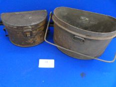 WWI British D-Shaped Mess Tin and a Another Smaller Version