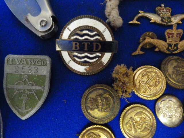 Misc Lot Including Pewter RAF Tankards, Buttons, Badges, Whistle, Lighters etc - Image 2 of 4