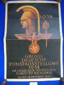 Original Third Reich Art Exhibition Poster 1938 42x30cm