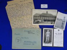 German Ephemera Including Letter dated 1944 and Infantry Corporal's 1942