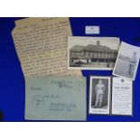 German Ephemera Including Letter dated 1944 and Infantry Corporal's 1942