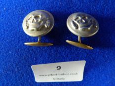 Pair of Original SS Officers Cufflinks - Appear RZM Stamped on Reverse
