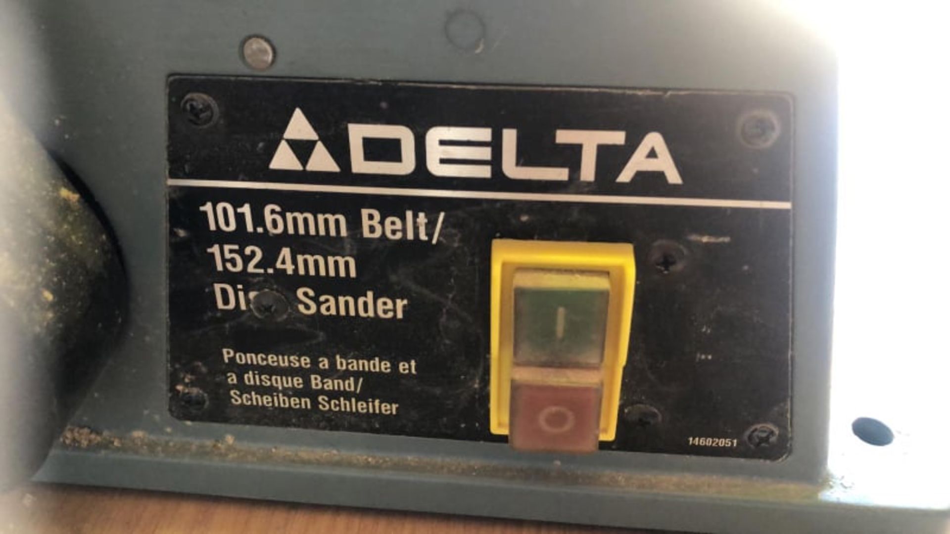 * DELTA Belt Sander Model 31-460 Type 2. 240v working order - Image 3 of 3
