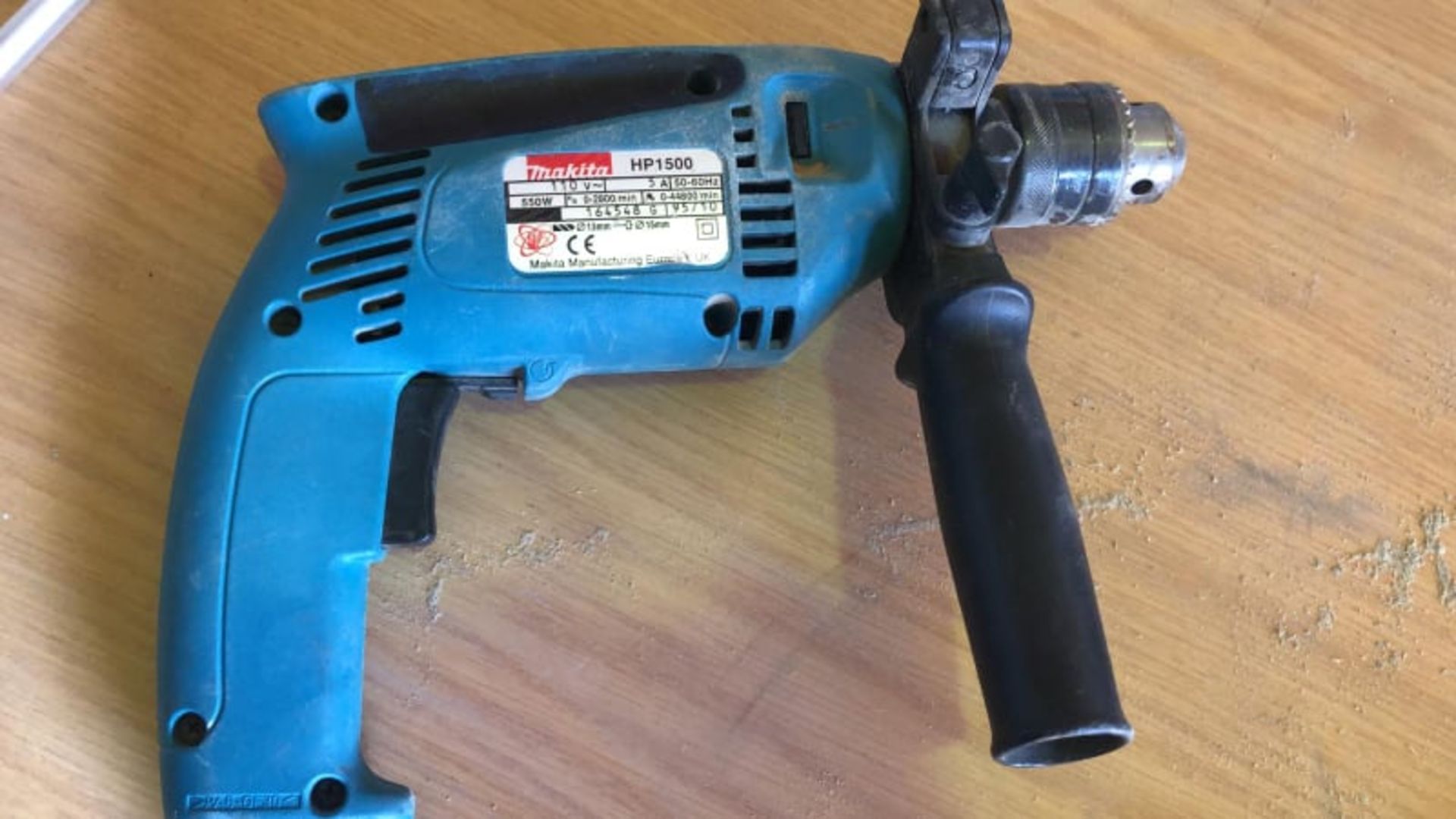 * Makita Hammer Drill Model HP1500 110V Working Order