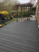 * Complete Dark Grey WPC decking Kit to cover an area of 2.9m x 2.9m includes joists - clips -